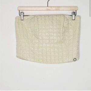Chanel Quilted Pearl Corset Tube Top